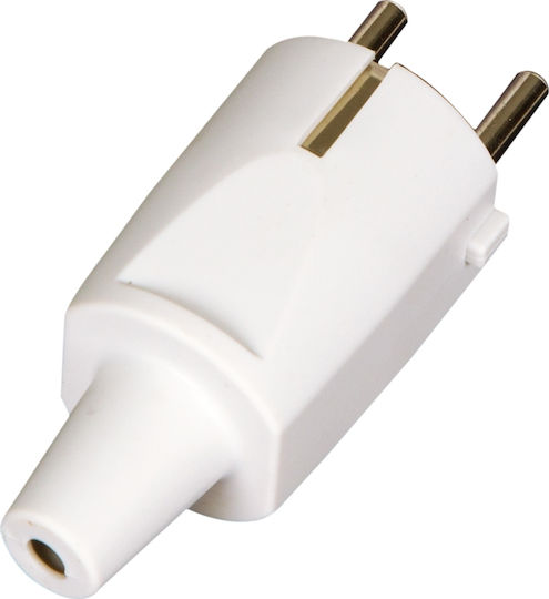 VK Lighting VK/10020/M/W Φις Ρεύματος Αρσενικό Σούκο Λευκό Πλαστικό 20081-025639