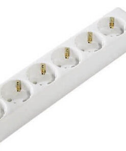 ΠΟΛΥΠΡΙΖΟ 6 ΘΕΣΕΩΝ 3Χ1mm 1.5Μ ΛΕΥΚΟ