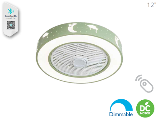 ΑΝΕΜ/ΡΑΣ ΜΠΛΑΦΟΝΙΕΡΑ&ΤΗΛ. led 35W MENTA