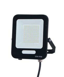 ΠΡΟΒΟΛΕΑΣ LED 50W SMD ΜΑΥΡΟΣ IP66 3000K PLUS 60cm ΚΑΛΩΔΙΟ