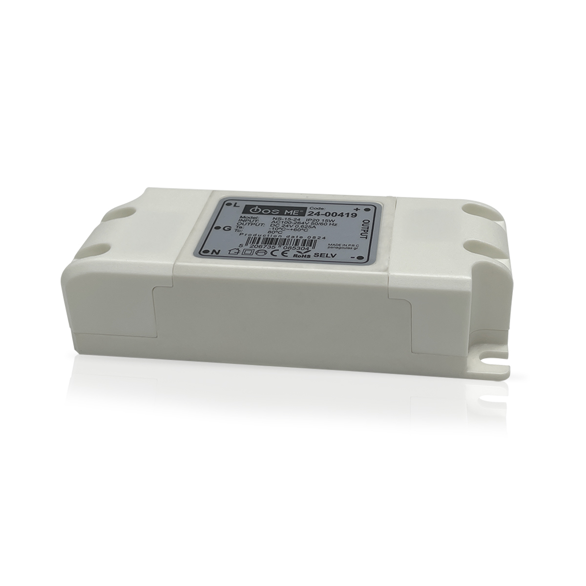 ΤΡΟΦΟΔΟΤΙΚΟ 15W IP20 24V 24-00419