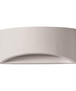 ΑΠΛΙΚΑ ΤΟΙΧΟΥ ΟΒΑΛ LARGE ΓΥΨΙΝΗ G9 2x6W 300x95x140