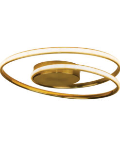 InLight Πλαφονιέρα οροφής LED 36W 3CCT από αλουμίνιο σε χρυσαφί απόχρωση D:55cm (42028-GL)