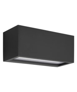 ΑΠΛΙΚΑ ΤΟΙΧΟΥ 1XΕ27 250X110X110mm IP54 ΜΑΥΡΗ UP DOWN ARTE ILLUMINA AMIGO