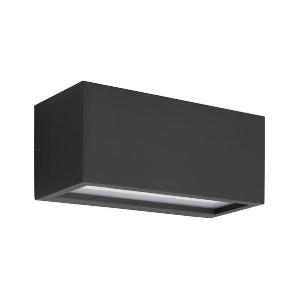 ΑΠΛΙΚΑ ΤΟΙΧΟΥ 1XΕ27 250X110X110mm IP54 ΜΑΥΡΗ UP DOWN ARTE ILLUMINA AMIGO