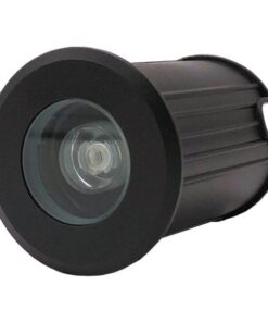 ΦΩΤΙΣΤΙΚΟ ΔΑΠΕΔΟΥ ΕΞΩΤΕΡΙΚΟ LED 3W IP65 85-265V Φ62mm ΜΑΥΡΟ PRO ARTE ILLUMINA