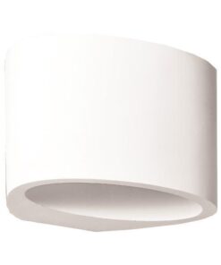 ΑΠΛΙΚΑ ΤΟΙΧΟΥ ΟΒΑΛ MEDIUM ΓΥΨΙΝΗ G9 1x6W 150x120x100
