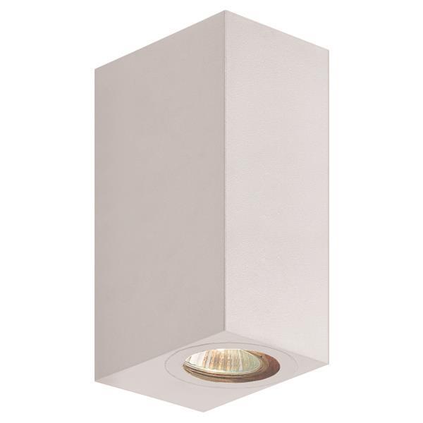 ΑΠΛΙΚΑ ΤΟΙΧΟΥ UPDOWN ΤΕΤΡΑΓΩΝΗ 2xGU10 Max5W 147x70x90mm IP65 ΛΕΥΚΗ ARTE ILLUMINA