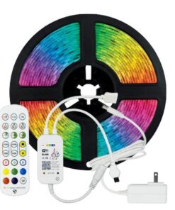 ΤΑΙΝΙΑ LED KIT 5 ΜΕΤΡΩΝ RGB 12V + DRIVER + Wifi CONTROLLER ΜΕ ΜΟΥΣΙΚΗ IP20