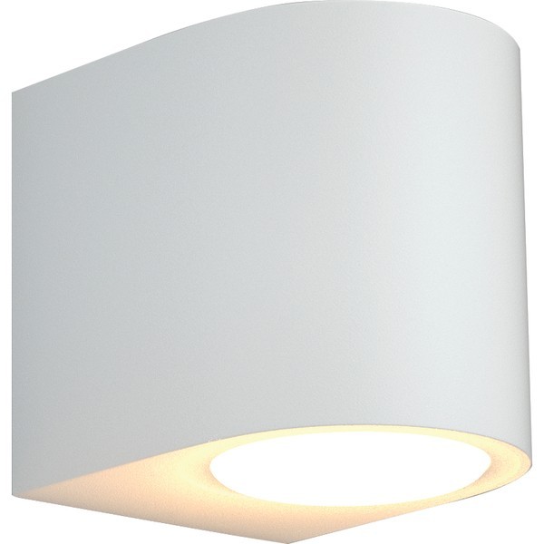 ΑΠΛΙΚΑ ΤΟΙΧΟΥDOWN ΟΒΑΛ GU10 Max5W 80x70x90mm IP65 ΛΕΥΚΗ ARTE ILLUMINA