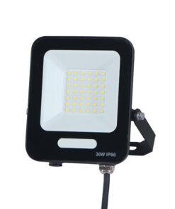ΠΡΟΒΟΛΕΑΣ LED SMD 30W ΜΑΥΡΟΣ IP66 3000K PLUS