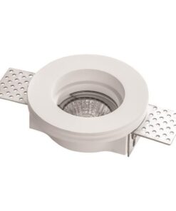ΣΠΟΤ ΓΥΨΙΝΟ ΜΟΝΟ ΣΤΡΟΓΓΥΛΟ 1XGU10 Φ100x40mm