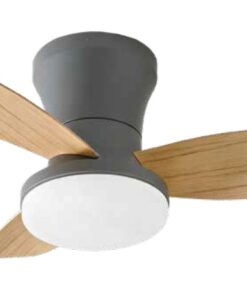 it-Lighting  BAY Ανεμιστήρας Οροφής με LED 20W, DC Μοτέρ & Smart App - Γκρι / Ξύλο (102000930)