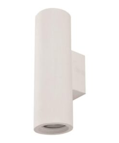 ΑΠΛΙΚΑ ΤΟΙΧΟΥ UP-DOWN ΣΤΡΟΓΓΥΛΛΗ ΓΥΨΙΝΗ 2xGU10 MAX 6W LED Φ75x100x250