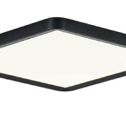 InLight Πλαφονιέρα οροφής LED 40W 3CCT (by switch on base) από μαύρο μέταλλο D:50cm (42045-Black)