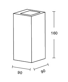InLight Επιτοίχιο φωτιστικό γκρι από travertine marble 2XG9 D:9 x 16cm (43065) - Image 2